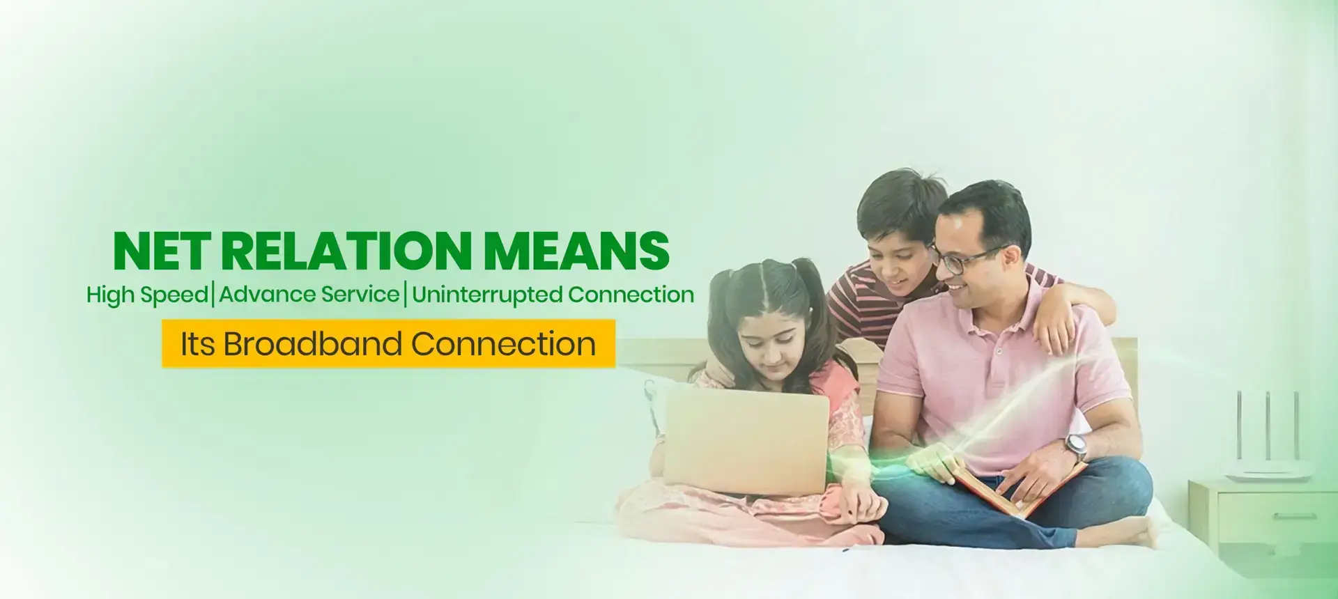 Family using Net Relation fiber internet in Sylhet
